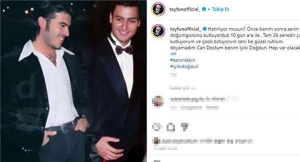 Tayfun Duygulu, Kerim Tekin'in doğum gününde duygusal paylaşım yaptı